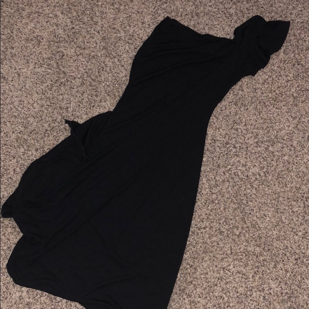 LBD- One shoulder w/ ruffle sleeve
